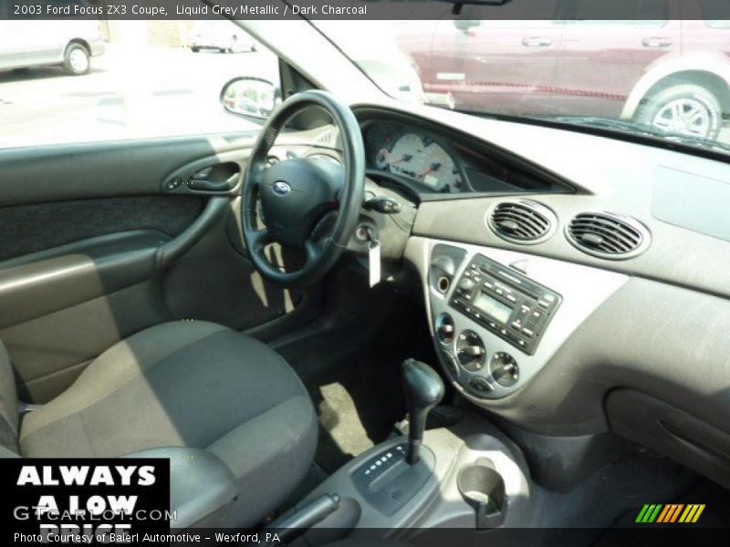 Liquid Grey Metallic / Dark Charcoal 2003 Ford Focus ZX3 Coupe