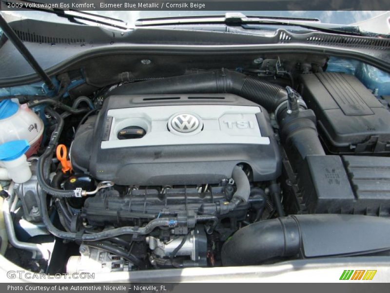 Eismeer Blue Metallic / Cornsilk Beige 2009 Volkswagen Eos Komfort