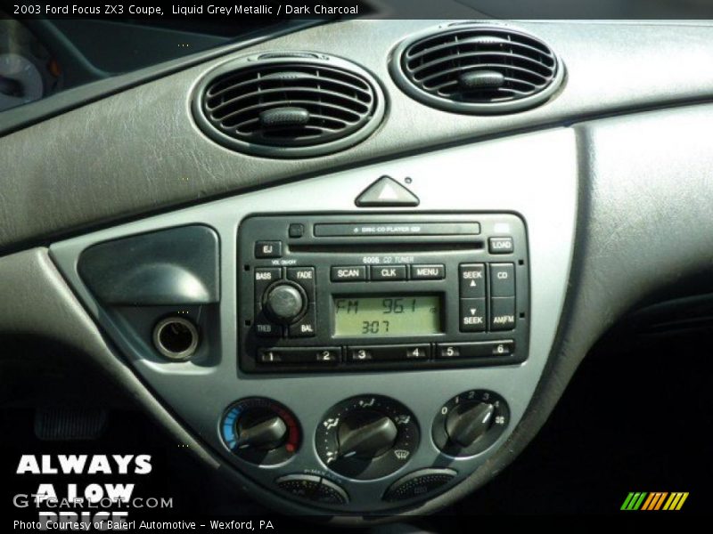 Liquid Grey Metallic / Dark Charcoal 2003 Ford Focus ZX3 Coupe