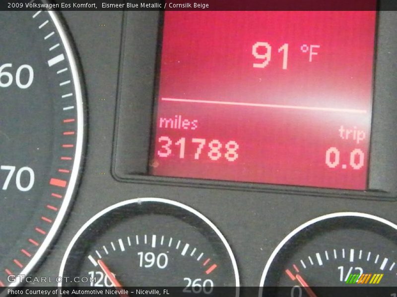 Eismeer Blue Metallic / Cornsilk Beige 2009 Volkswagen Eos Komfort