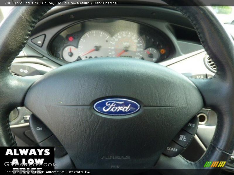 Liquid Grey Metallic / Dark Charcoal 2003 Ford Focus ZX3 Coupe