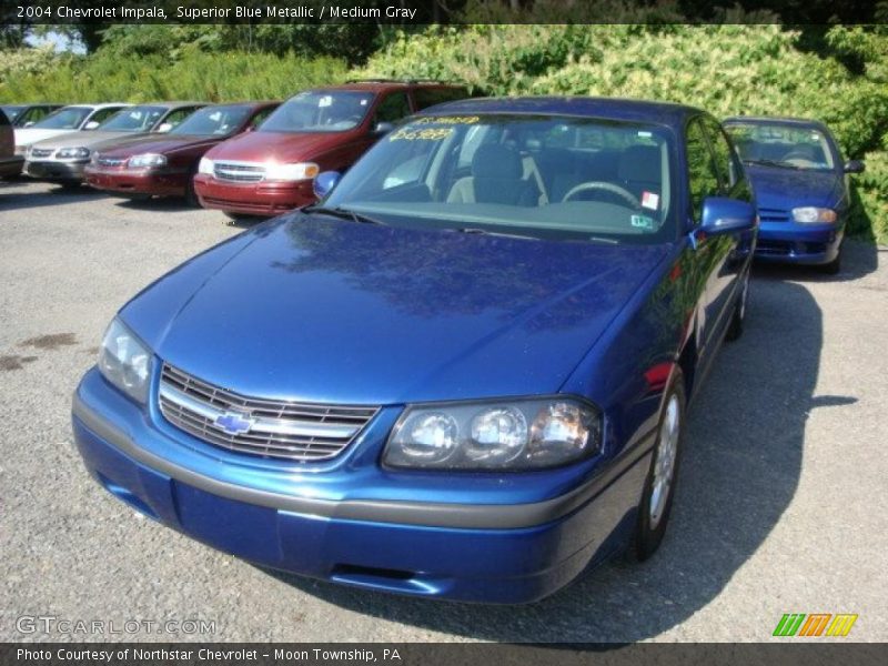 Superior Blue Metallic / Medium Gray 2004 Chevrolet Impala