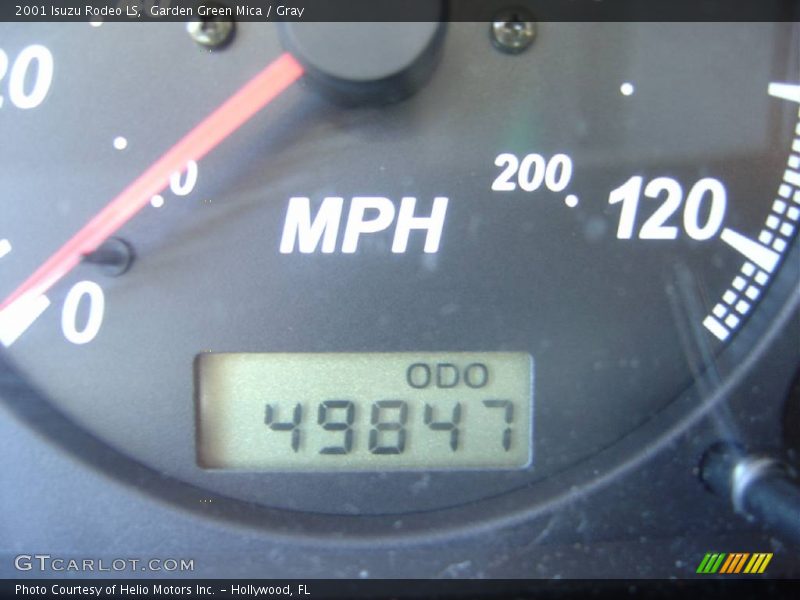Garden Green Mica / Gray 2001 Isuzu Rodeo LS