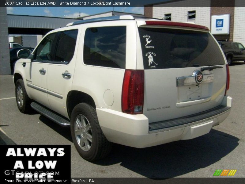 White Diamond / Cocoa/Light Cashmere 2007 Cadillac Escalade AWD