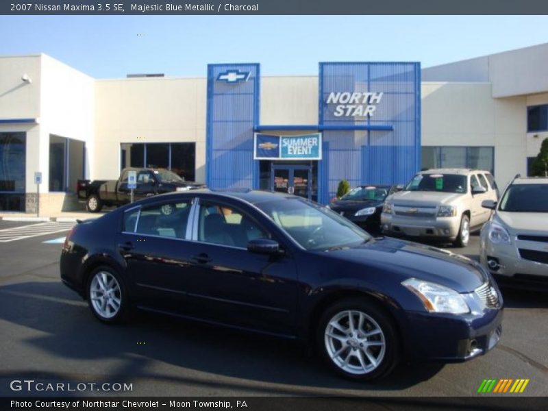Majestic Blue Metallic / Charcoal 2007 Nissan Maxima 3.5 SE