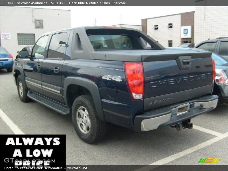 Dark Blue Metallic / Dark Charcoal 2004 Chevrolet Avalanche 1500 4x4