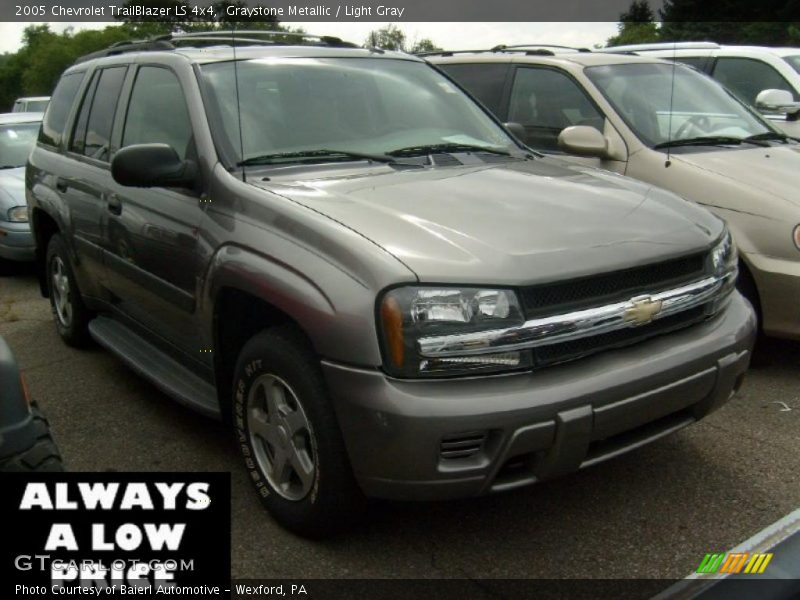 Graystone Metallic / Light Gray 2005 Chevrolet TrailBlazer LS 4x4