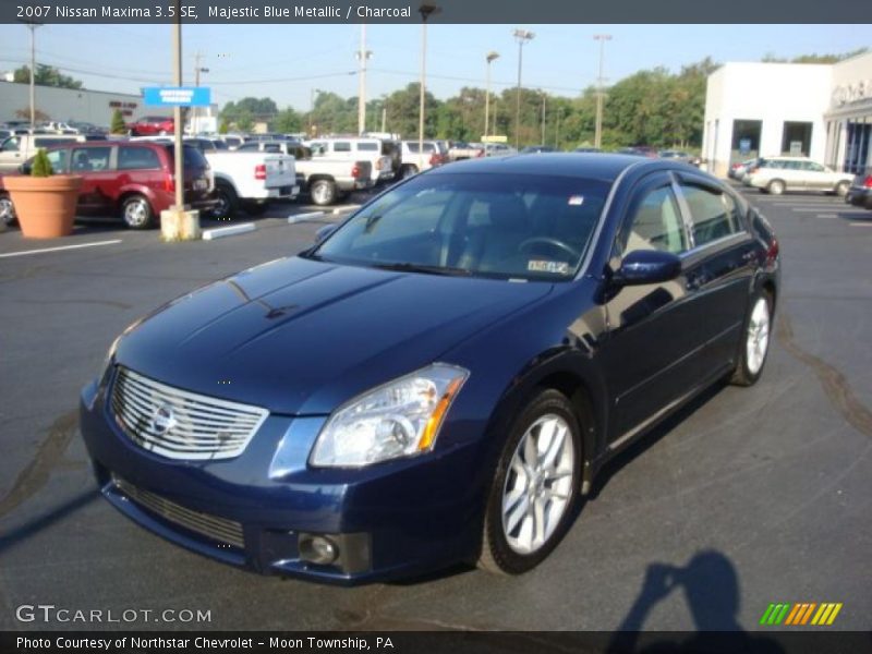 Majestic Blue Metallic / Charcoal 2007 Nissan Maxima 3.5 SE