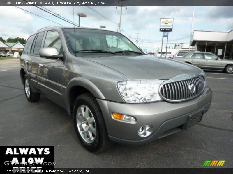 Titanium Gray Metallic / Gray 2006 Buick Rainier CXL AWD