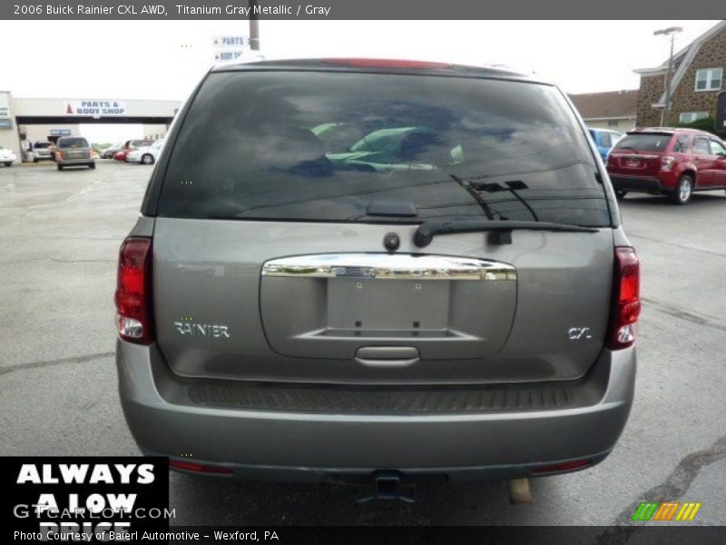 Titanium Gray Metallic / Gray 2006 Buick Rainier CXL AWD