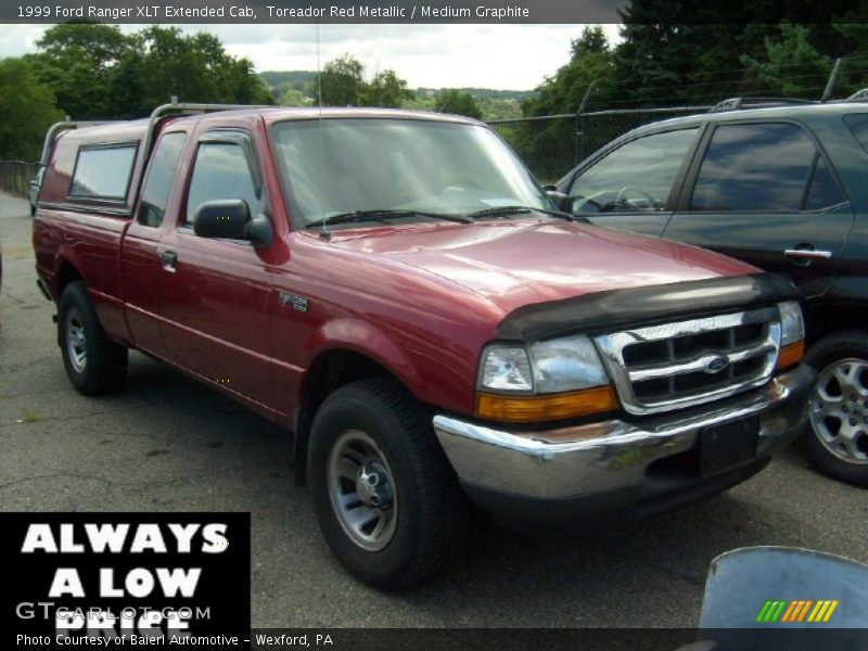 Toreador Red Metallic / Medium Graphite 1999 Ford Ranger XLT Extended Cab