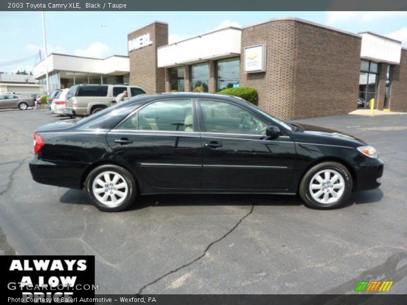 Black / Taupe 2003 Toyota Camry XLE
