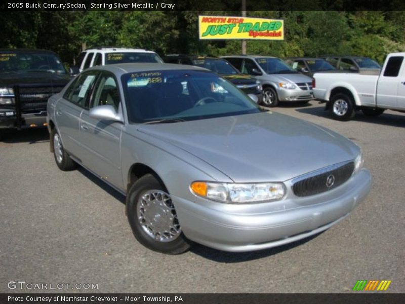 Sterling Silver Metallic / Gray 2005 Buick Century Sedan