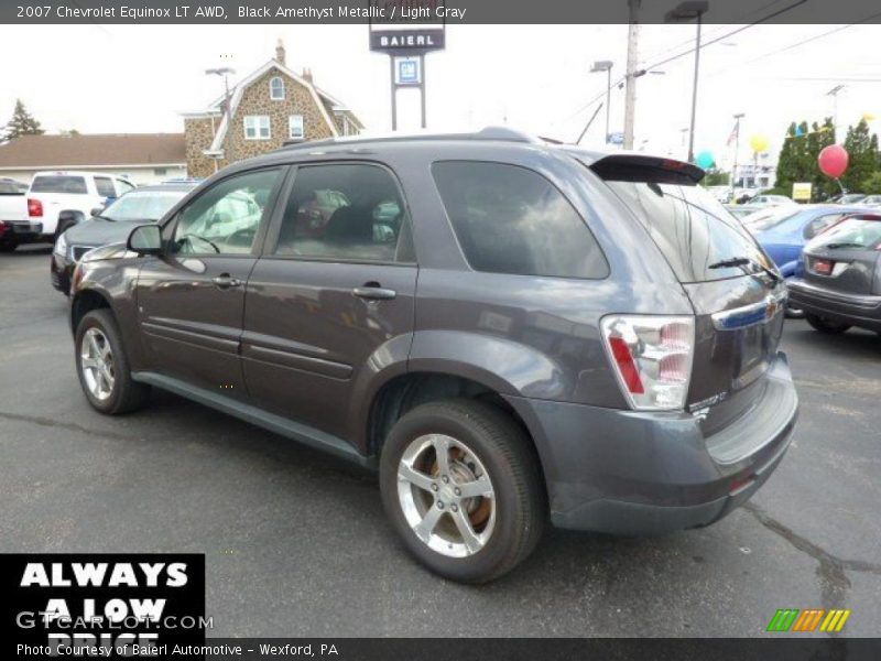 Black Amethyst Metallic / Light Gray 2007 Chevrolet Equinox LT AWD