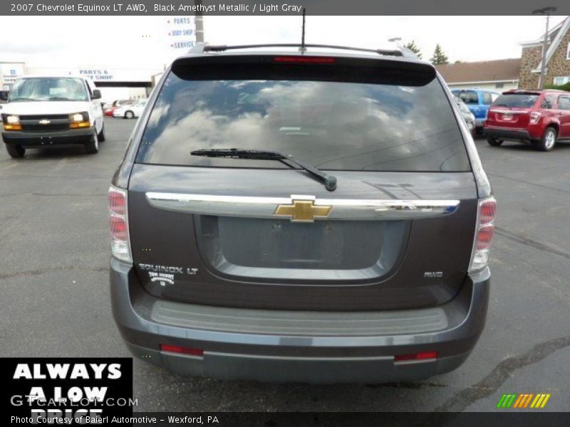 Black Amethyst Metallic / Light Gray 2007 Chevrolet Equinox LT AWD