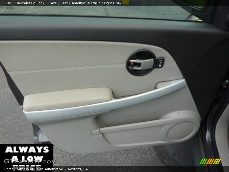 Black Amethyst Metallic / Light Gray 2007 Chevrolet Equinox LT AWD