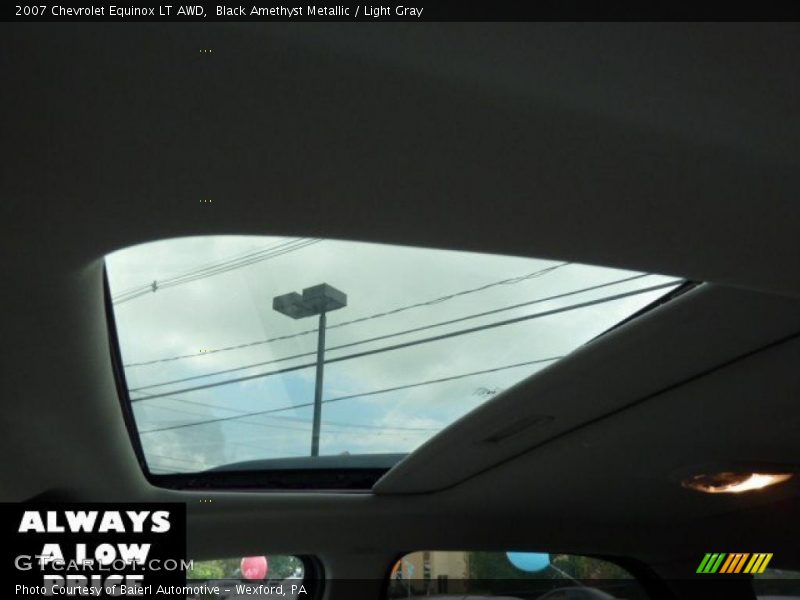 Black Amethyst Metallic / Light Gray 2007 Chevrolet Equinox LT AWD