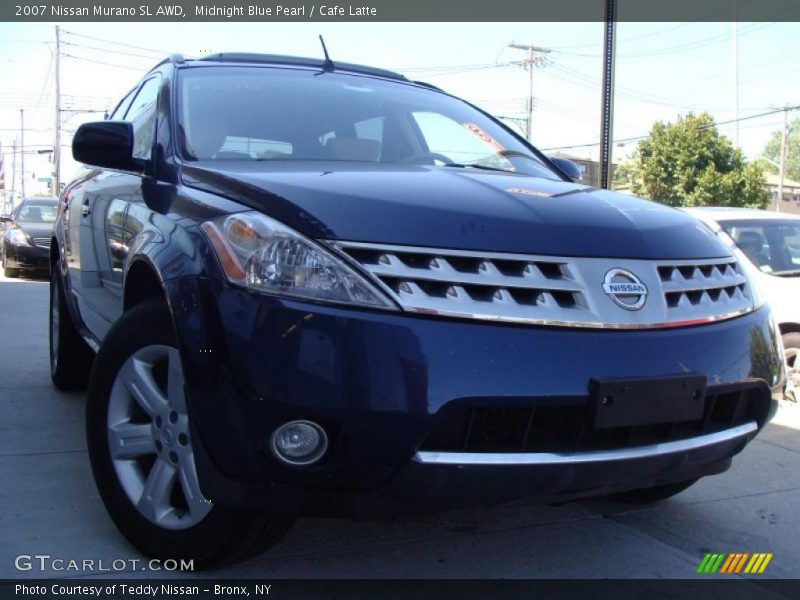 Midnight Blue Pearl / Cafe Latte 2007 Nissan Murano SL AWD
