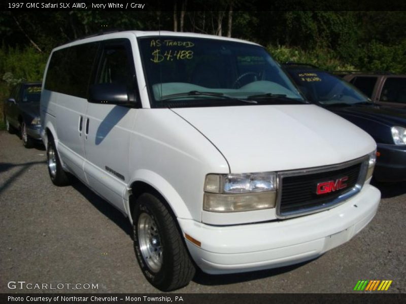 Ivory White / Gray 1997 GMC Safari SLX AWD