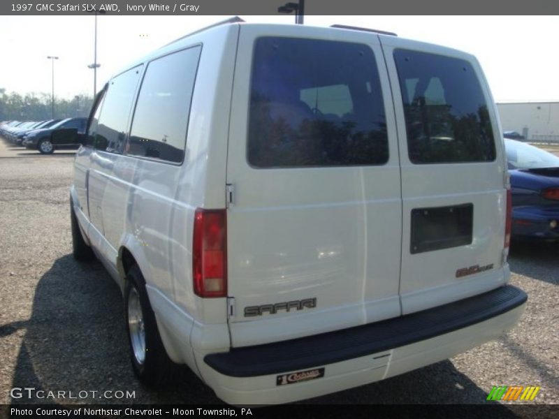 Ivory White / Gray 1997 GMC Safari SLX AWD