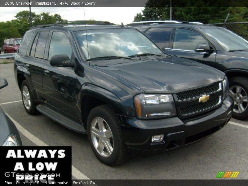 Black / Ebony 2008 Chevrolet TrailBlazer LT 4x4