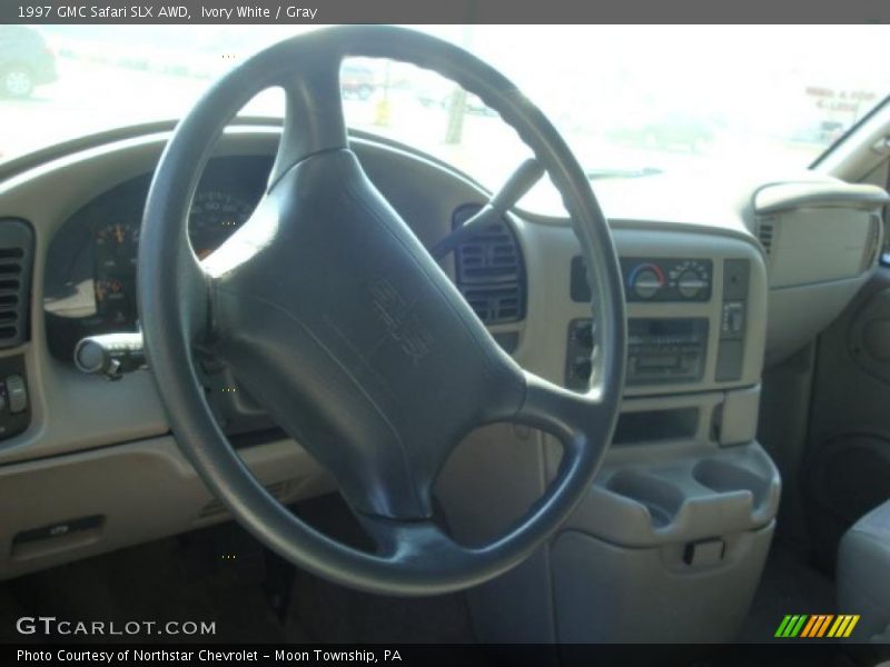 Ivory White / Gray 1997 GMC Safari SLX AWD