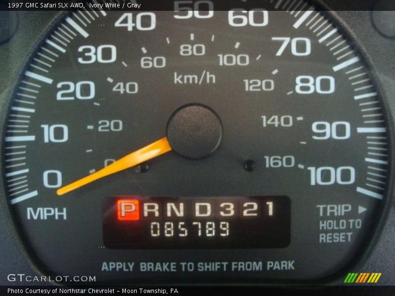 Ivory White / Gray 1997 GMC Safari SLX AWD