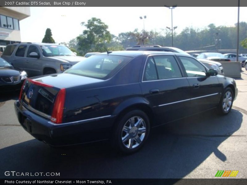 Blue Chip / Ebony 2007 Cadillac DTS Sedan