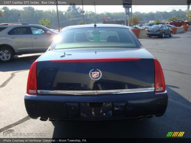Blue Chip / Ebony 2007 Cadillac DTS Sedan