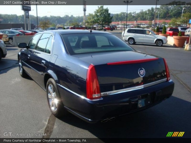 Blue Chip / Ebony 2007 Cadillac DTS Sedan
