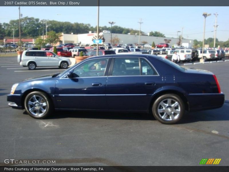 Blue Chip / Ebony 2007 Cadillac DTS Sedan