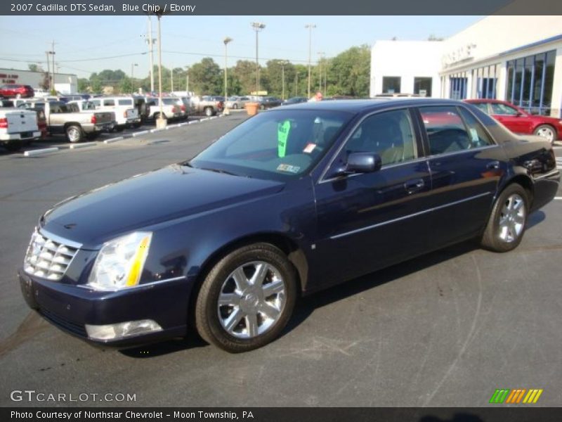 Blue Chip / Ebony 2007 Cadillac DTS Sedan