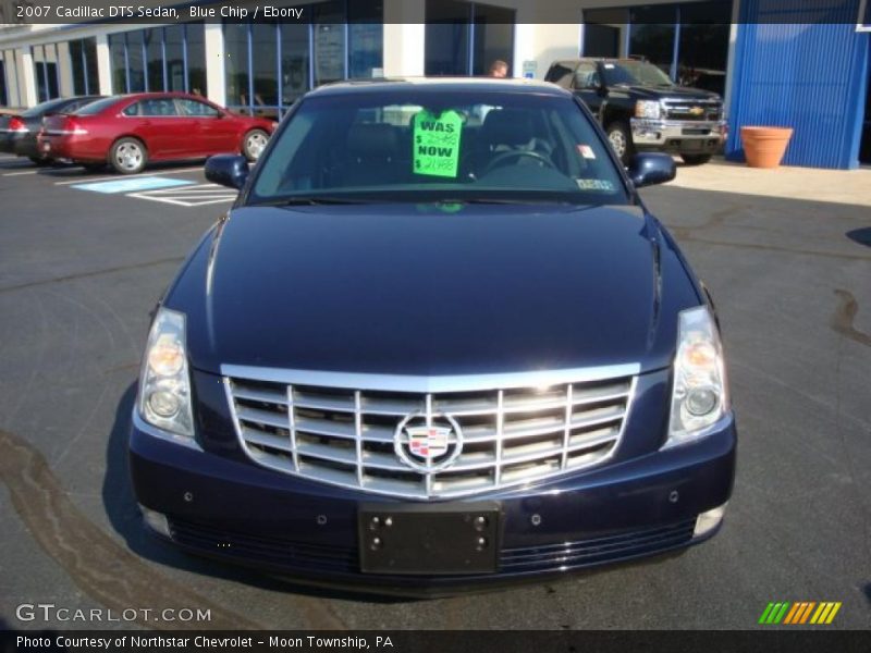 Blue Chip / Ebony 2007 Cadillac DTS Sedan