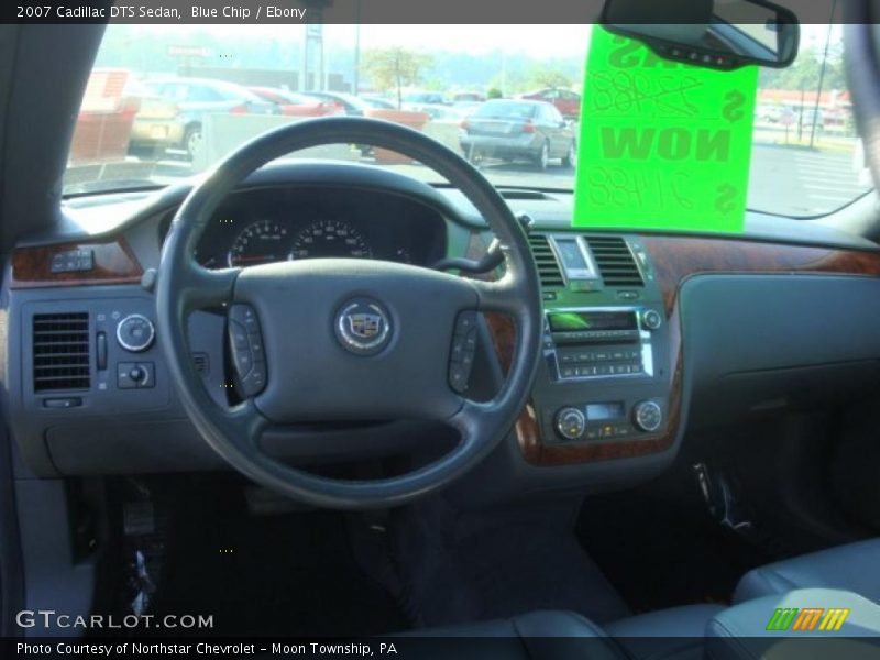 Blue Chip / Ebony 2007 Cadillac DTS Sedan