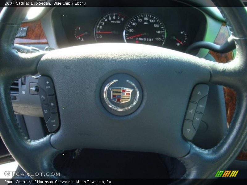 Blue Chip / Ebony 2007 Cadillac DTS Sedan