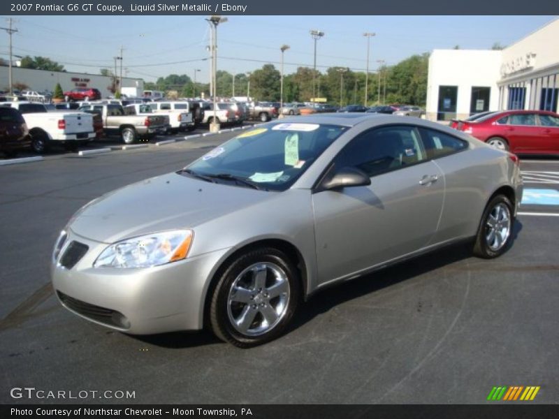 Liquid Silver Metallic / Ebony 2007 Pontiac G6 GT Coupe
