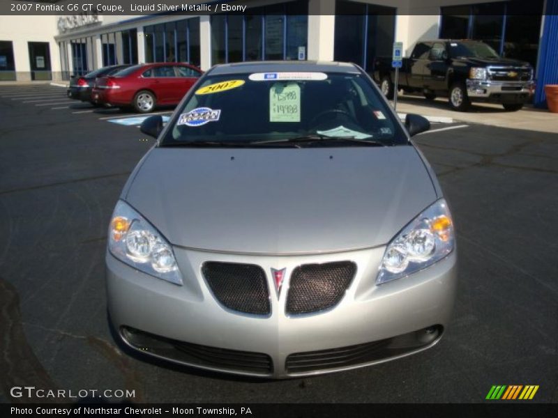 Liquid Silver Metallic / Ebony 2007 Pontiac G6 GT Coupe