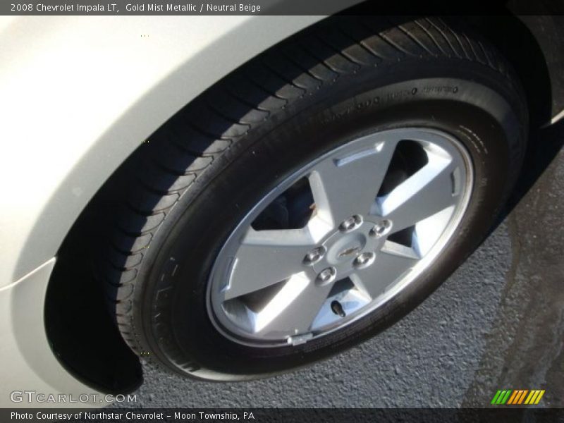 Gold Mist Metallic / Neutral Beige 2008 Chevrolet Impala LT