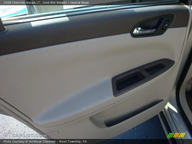 Gold Mist Metallic / Neutral Beige 2008 Chevrolet Impala LT