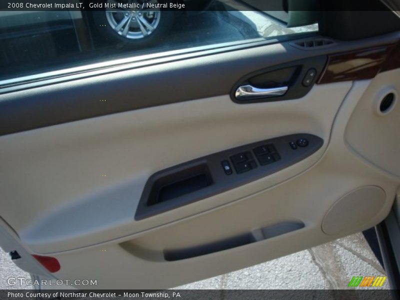 Gold Mist Metallic / Neutral Beige 2008 Chevrolet Impala LT