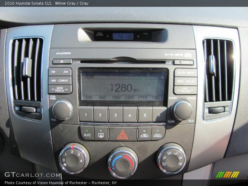 Willow Gray / Gray 2010 Hyundai Sonata GLS
