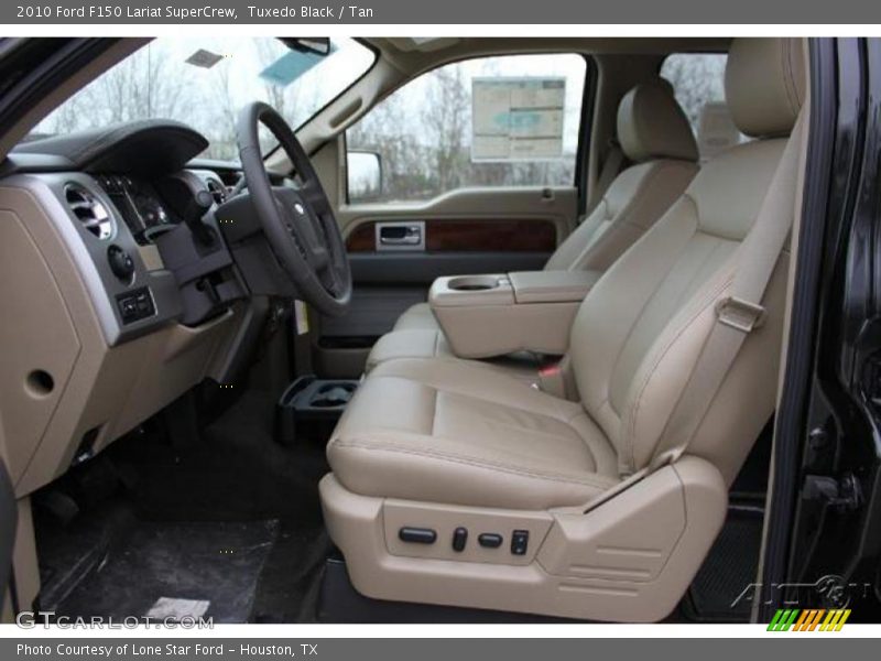 Tuxedo Black / Tan 2010 Ford F150 Lariat SuperCrew