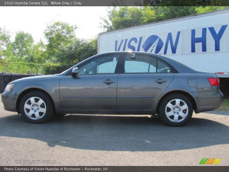 Willow Gray / Gray 2010 Hyundai Sonata GLS