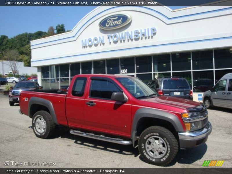 Cherry Red Metallic / Very Dark Pewter 2006 Chevrolet Colorado Z71 Extended Cab 4x4