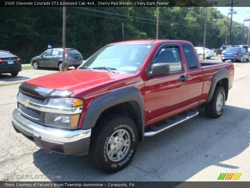 Cherry Red Metallic / Very Dark Pewter 2006 Chevrolet Colorado Z71 Extended Cab 4x4
