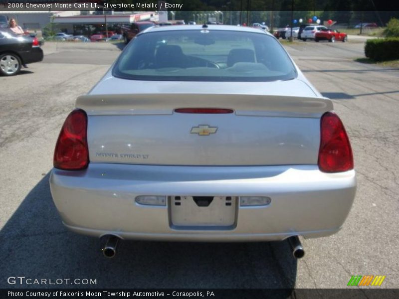Silverstone Metallic / Ebony 2006 Chevrolet Monte Carlo LT