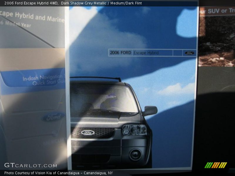 Dark Shadow Grey Metallic / Medium/Dark Flint 2006 Ford Escape Hybrid 4WD