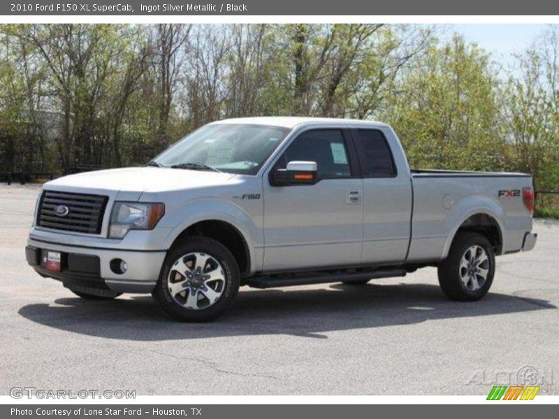 Ingot Silver Metallic / Black 2010 Ford F150 XL SuperCab