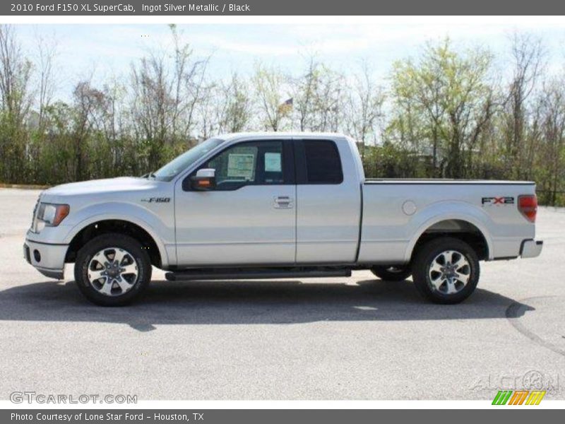 Ingot Silver Metallic / Black 2010 Ford F150 XL SuperCab