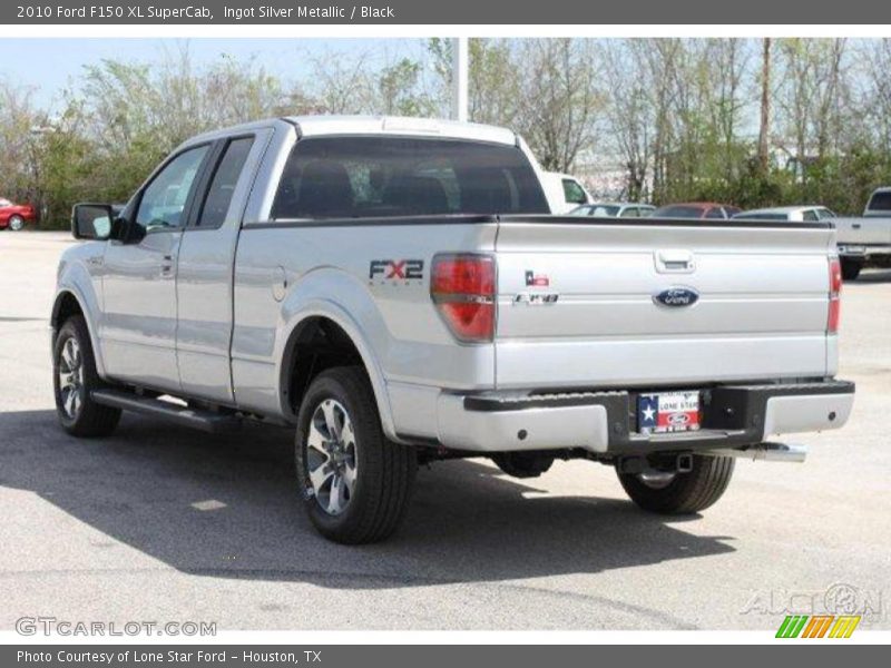 Ingot Silver Metallic / Black 2010 Ford F150 XL SuperCab